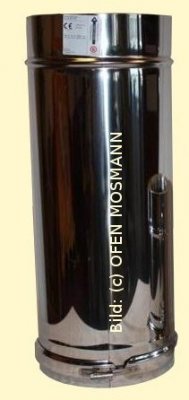 DW ECO 2.0 Edelstahlschornstein DN 130 mm Längenelement 0,50 m