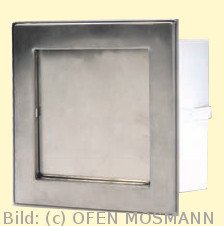 CB Putzkapsel quadratisch 140 mm x 140 mm, Edelstahl. Putzbündig