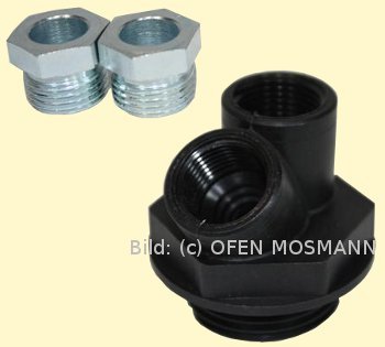 Öltank Stopfbuchsverschraubung 8 mm x 1 Zoll, doppelt