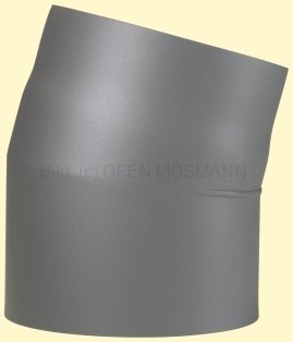 Doppelwandiges Ofenrohr Primus DN 150 mm Bogen 15° ohne Tür gussgrau #288