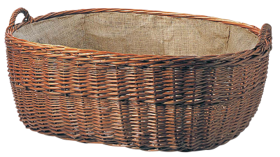 Weidenkorb oval mit Jute-Einlage