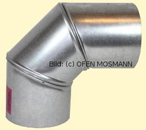 Ofenrohre DN 100 mm FAL Ofenrohr Bogen verstellbar 0 - 90° ohne Putztür