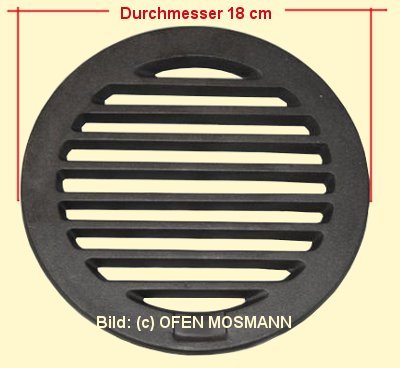 Ofenrost (Rundrost) Durchmesser 18 cm