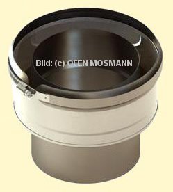 DW ECO 2.0 Edelstahlschornstein DN 180 mm Übergang DWECO - einwandig