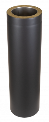 Doppelwandiges Ofenrohr Coltherm DN 150 mm Länge 0,75 m schwarz #310