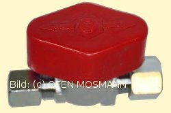 Öl Schnellschlussventil 10 mm x 10 mm mit Schneidring, verchromt