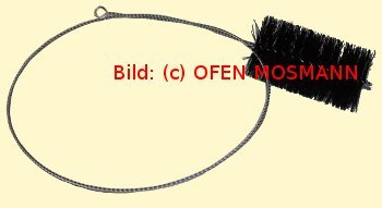 Ofenrohrbürste mit Kunststoffborsten DN 110 mm mit 1,50 m Stiel