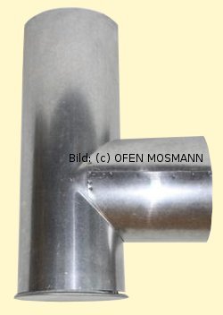 Ofenrohre DN 130 mm FAL Kapselknie 0,33 m Länge