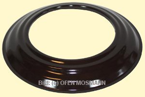 Ofenrohr DN 120 mm braun emailliert DN Wandrosette SL