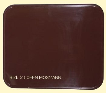 Ofenblech Unterlegblech braun 500 x 600 mm Stahlblech pulverbeschichtet