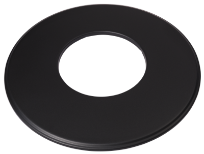 Ofenrohr Kaminofen DN 120 mm Wandrosette ( 9 ) schwarz #310