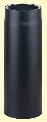 Doppelwandiges Ofenrohr Primus DN 80 mm Länge 0,25 m schwarz #310