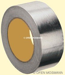 Aluminium Klebeband 50 mm Breite x 10 m Länge für Ofenrohrisolierung Aluminium Klebeband 50 mm Breite x 10 m Länge für Ofenrohrisolierung