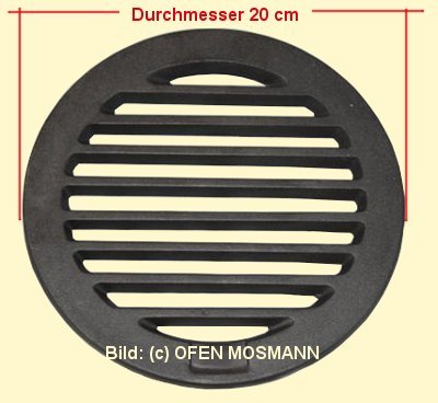 Ofenrost (Rundrost) Durchmesser 20 cm