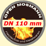 gebläute Ofenrohre DN 110 mm