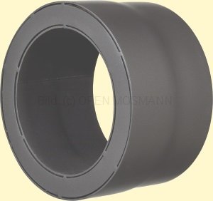 Doppelwandiges Ofenrohr Primus DN 150 mm Übergang Ofenanschluss (ew-dw) gussgrau #288