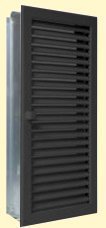 Lüftungsgitter Warmluft hochkant 15 x 45 cm schwarz Lamellen verstellbar Marke CB-tec