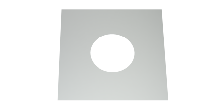 DW ECO 2.0 Edelstahlschornstein DN 150 mm Deckenblende 0 Grad einteilig
