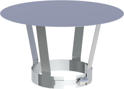 Edelstahl Schornsteinhülse DN 150 – Männlich/männlich, AISI 304, 15 Cm Hoch