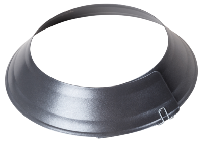 Ofenrohr Wandrosette verstellbar von DN 100 bis 135 mm, gussgrau