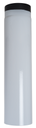 Ofenrohr DN 130 mm weiß emailliert 1,00 m Länge hq Ofenrohr DN 130 mm weiß emailliert 1,00 m Länge hq