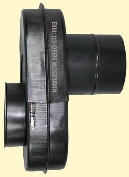 Flachknie gebläut DN 120 mm Nr. 21