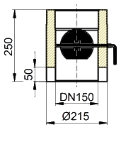 Coltherm Ofenrohr Maßskizze