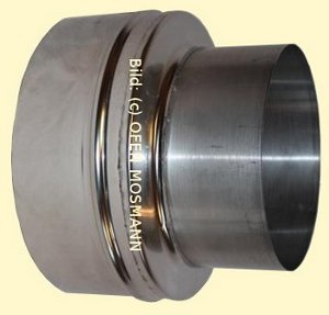 DW ECO 2.0 Edelstahlschornstein DN 180 mm Übergang EW - DW