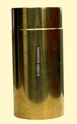 Ofenrohr DN 120 mm aus Messing 0,25 m Länge