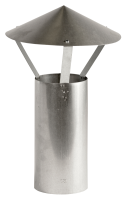 Ofenrohre DN 90 mm FAL Ofenrohr 0,25 m Länge mit Regenhut