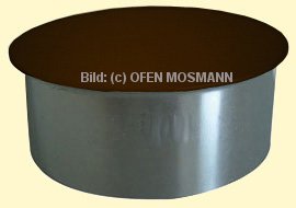 Ofenrohr DN 120 mm braun emailliert DN Wandkapsel SL