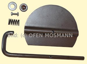 Ofenrohr Drosselklappe für DN 130/2 mm Bausatz