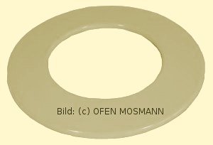 Ofenrohr DN 120 mm beige emailliert Wand Rosette hq