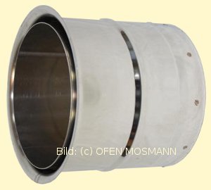 Edelstahl-Wandfutter für Ofenrohre aus Edelstahl mit DN 180 mm