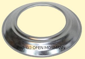 Ofenrohr DN 110 mm -Wandrosette DN 110 mm aus Aluminium
