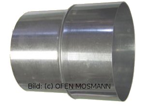 Ofenrohr Erweiterung FAL DN 90 mm weit - 120 mm eng