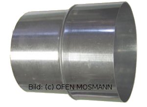 Ofenrohr Erweiterung FAL DN 110 mm weit - 120 mm eng