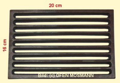 Ofenrost (Tafelrost) Breite 16 x Länge 20 cm