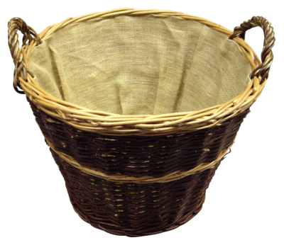 Weidenkorb rund mit Jute-Einlage