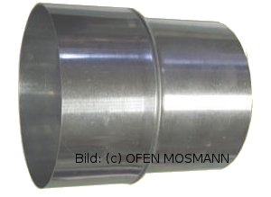 Ofenrohr Reduzierung FAL DN 180 mm weit - 140 mm eng