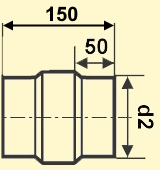 Maßskizze Senotherm Adapter