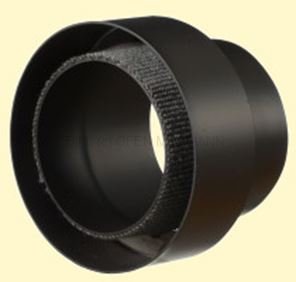 Doppelwandiges Ofenrohr Primus DN 150 mm Übergang dw-ew schwarz #310