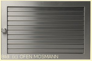 Lüftungsgitter 35 x 15 cm Edelstahl matt Warmluftgitter Lamellen verstellbar Marke CB-tec