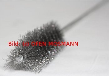 Dreieck-Stahlbürste 100 mm x 25 mm mit 1.00 m langem Stiel