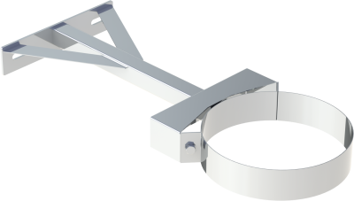 DW ECO 2.0 Edelstahlschornstein DN 180 mm Wandhalter 250 - 360 mm verstellbar