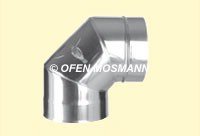 DW ECO 2.0 Edelstahlschornstein DN 200 mm Bogen 90 Grad mit Tür