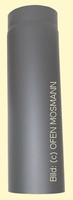 Ofenrohr Kaminofen DN 120 mm 0,25 m Länge gussgrau-hell #820