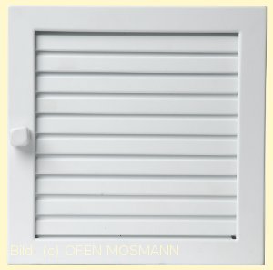 Lüftungsgitter Warmluft 35x15 weiß Lamellen verstellbar Marke CB-tec