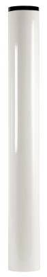Ofenrohr DN 150 mm weiß emailliert SL 1,00 m Länge