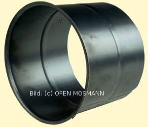 Einfachwandfutter für Ofenrohre mit 2 mm Wandstärke im DN 250 mm